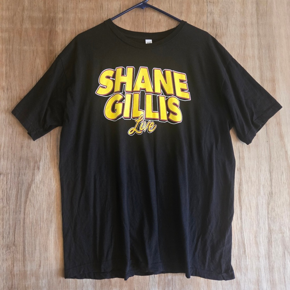 Shane Gillis Live Tour Shirt Black Cotton Comedy Graphic Tee XL MSG Philly